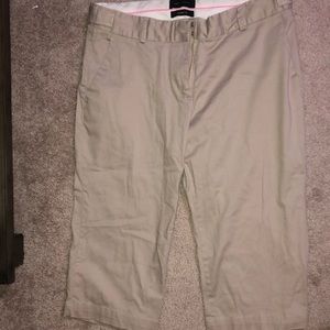 Khaki dress Bermuda shorts